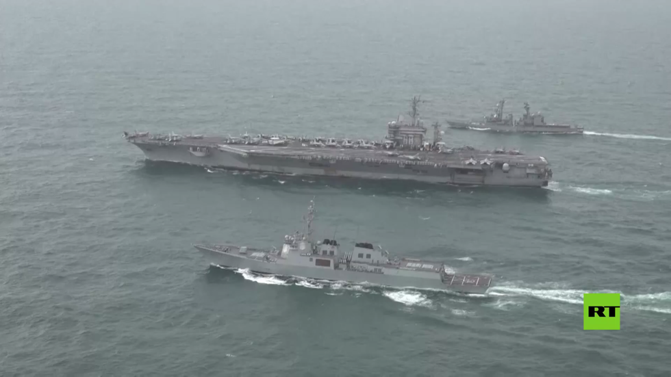 بالفيديو.. القوات البحرية الأمريكية واليابانية والكورية الجنوبية تتدرب على صد غواصات كوريا الشمالية