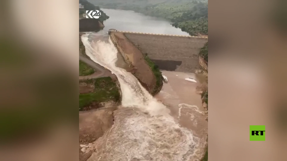 فيضان ثاني أكبر سدود دهوك بعد هطول أمطار غزيرة
