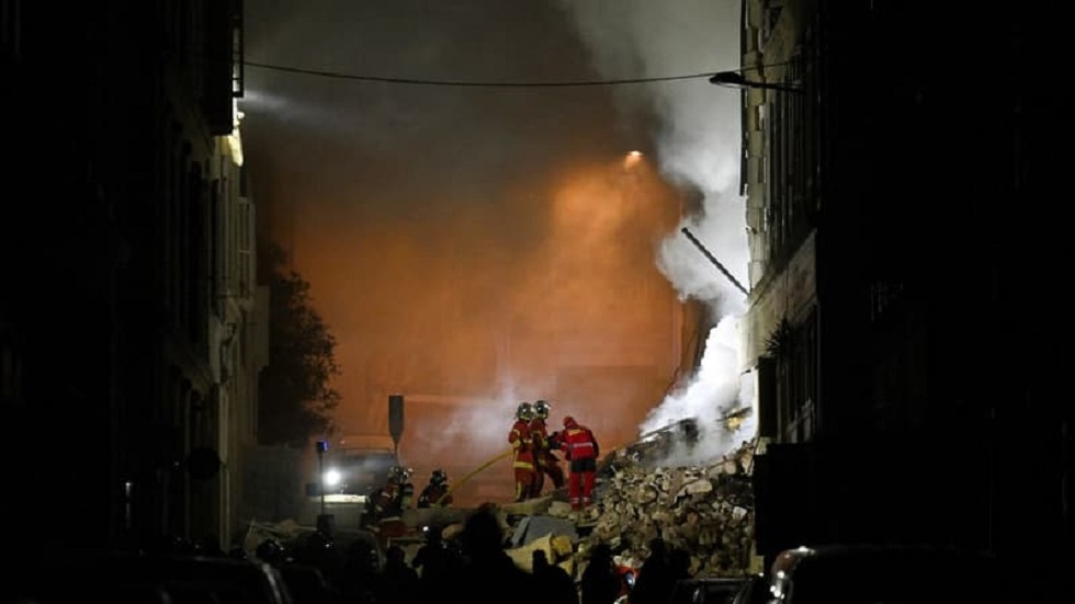 انهيار مبنى سكني في مرسيليا الفرنسية (فيديو)