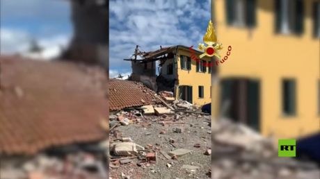انهيار مبنى في ايطاليا