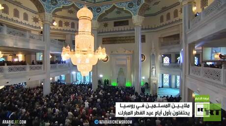 بوتين يهنئ المسلمين الروس بعيد الفطر