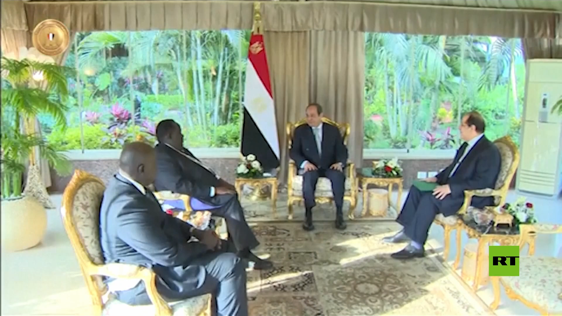 الرئيس المصري يستقبل المستشار الأمني لرئيس جنوب السودان