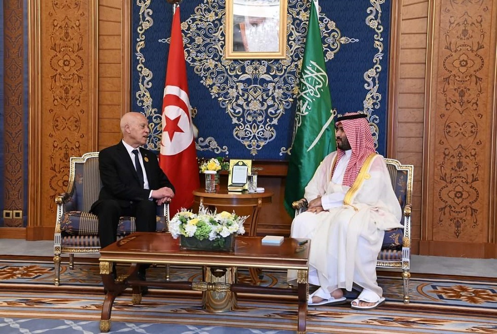 الرئيس التونسي يجري محادثات مع ولي العهد السعودي (فيديو)