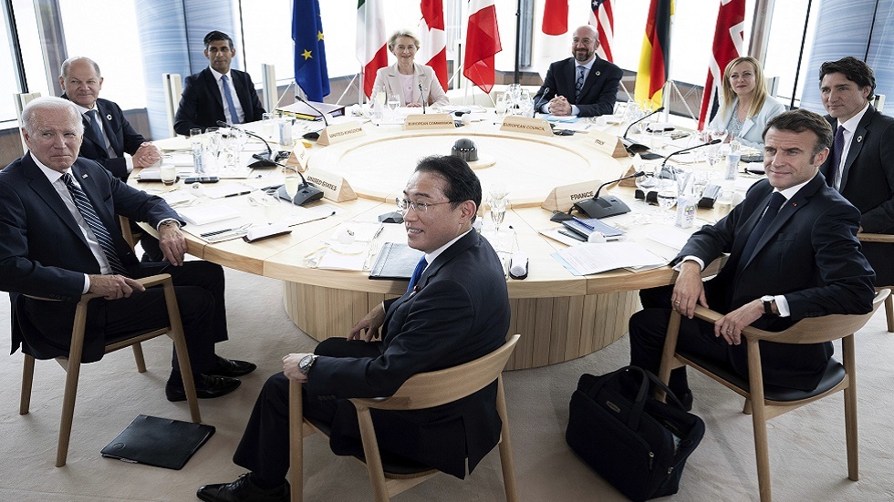 G7 تؤكد مواصلة دعم أوكرانيا والسعي لعلاقات بناءة مع الصين