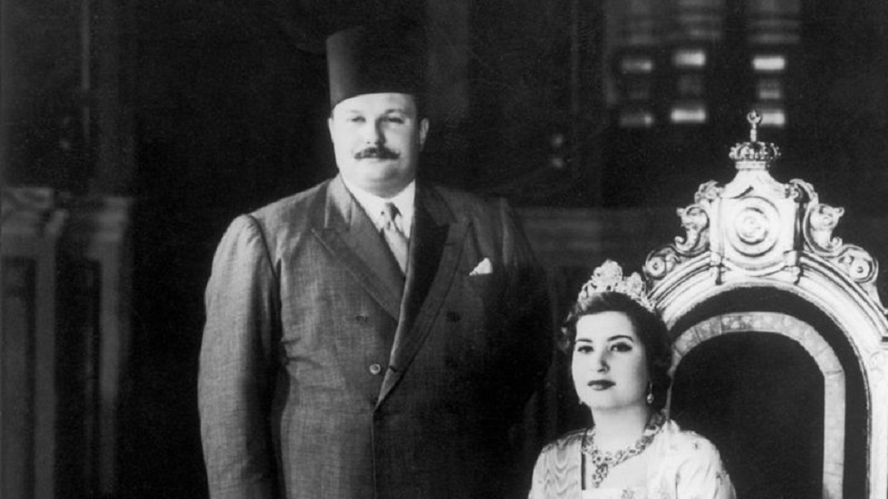 الملك فاروق وزوجته ناريمان عام 1951 - أرشيف -