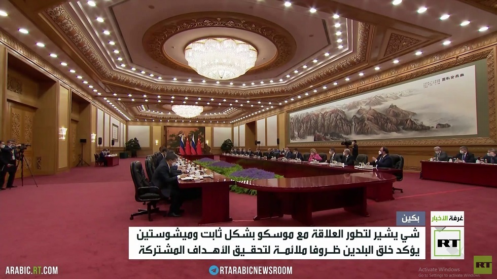 الرئيس الصيني: العلاقات مع موسكو تتطور بشكل ثابت