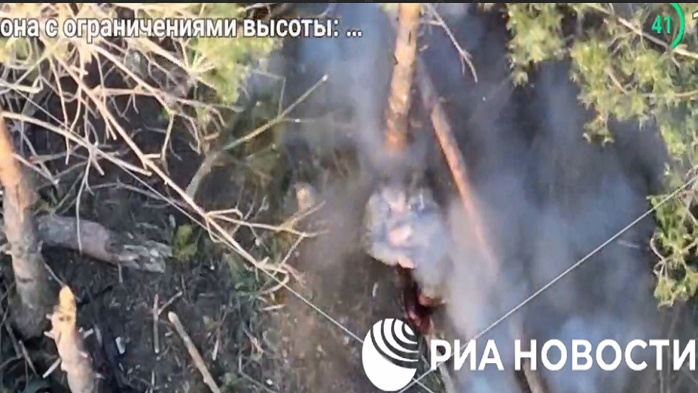 مسيّرات انتحارية روسية تدمر قافلة عسكرية أوكرانية (فيديو)