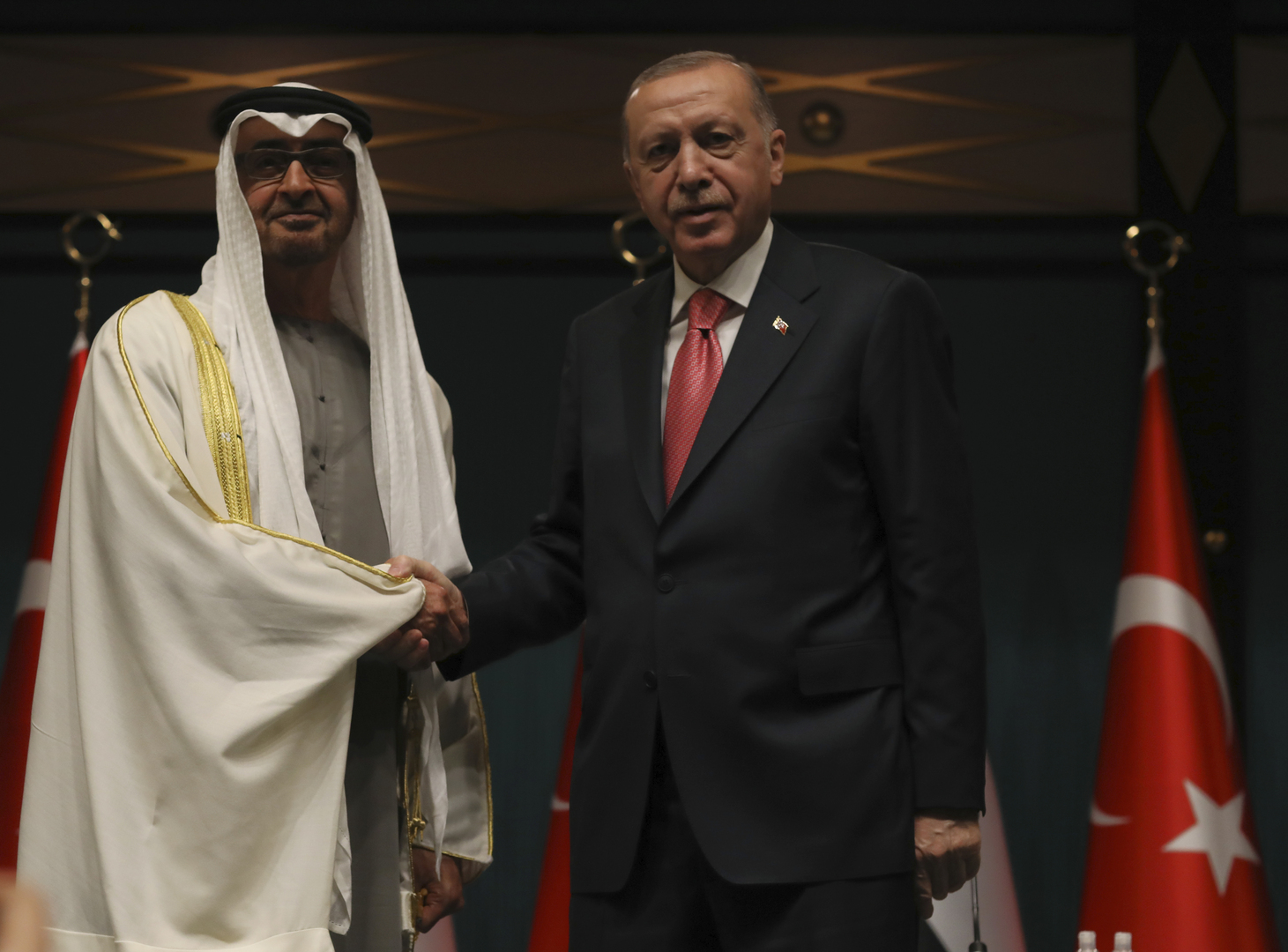 الرئيس الإماراتي ونائباه يهنئون أردوغان بمناسبة إعادة انتخابه رئيسا لتركيا