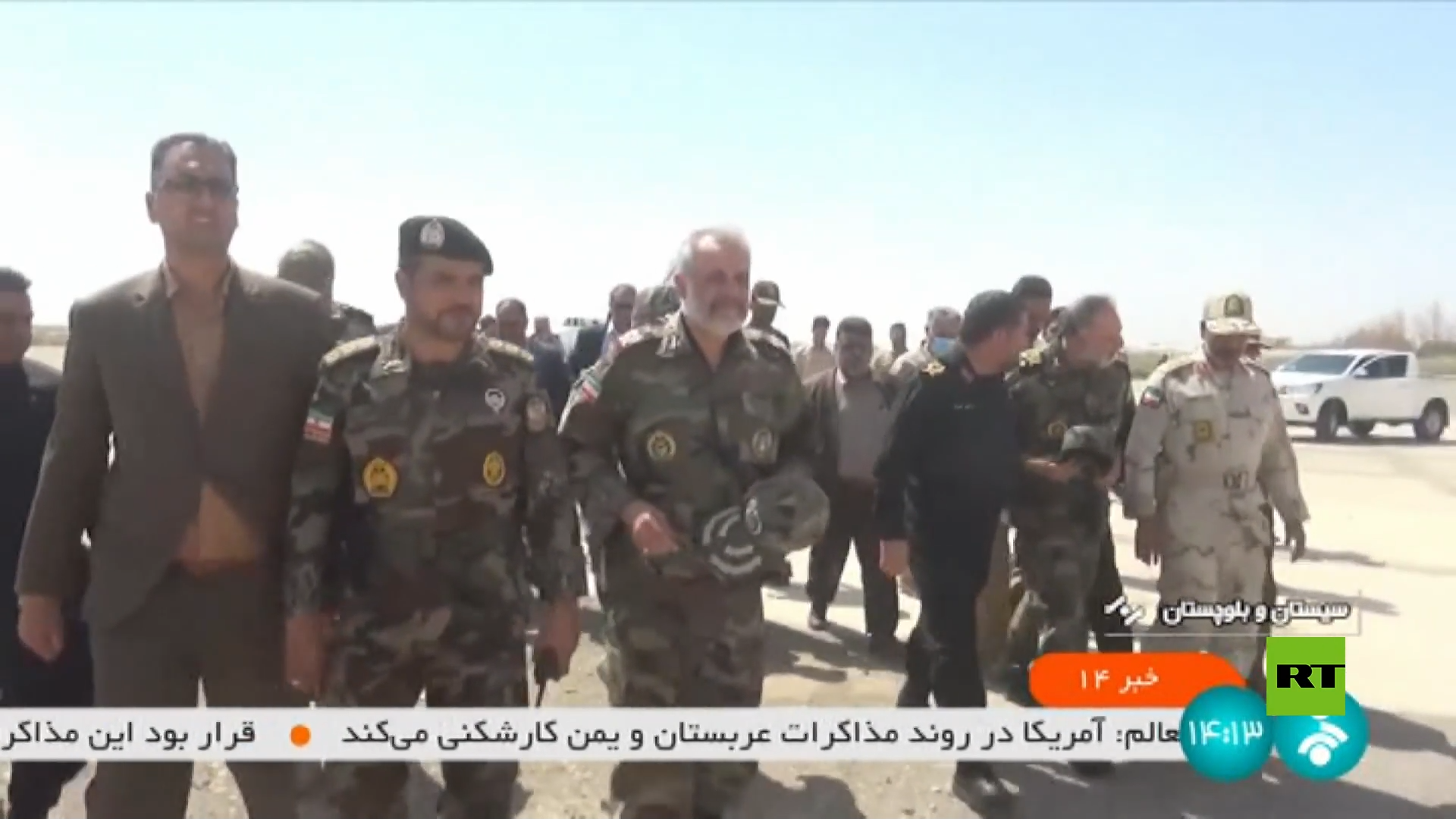 قادة الجيش والشرطة الإيرانية يزورون الحدود الأفغانية عقب اشتباكات مع قوات طالبان