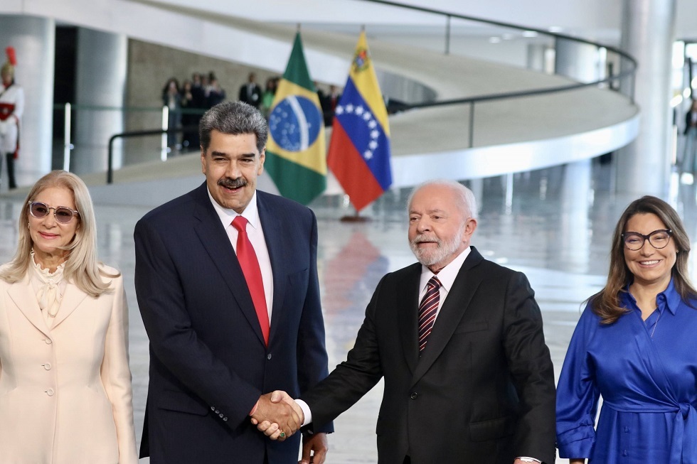 الرئيسان البرازيلي والفنزويلي