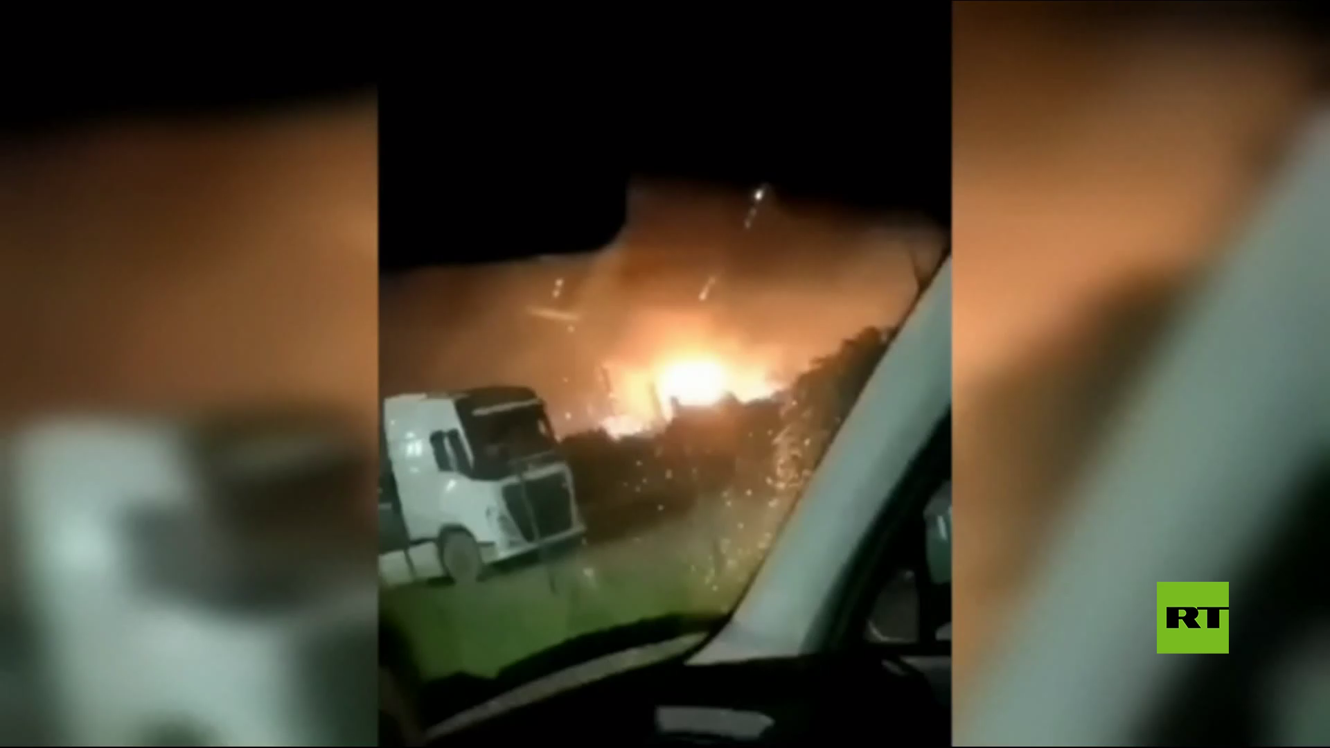 بالفيديو.. حريق في مصفاة النفط في إقليم كراسنودار الروسي