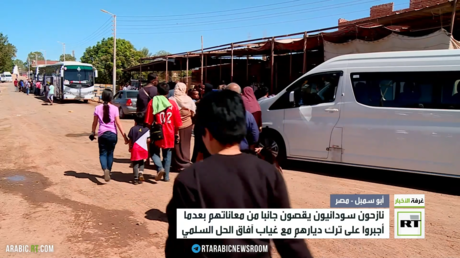 RT ترصد تدفق النازحين السودانيين إلى مصر
