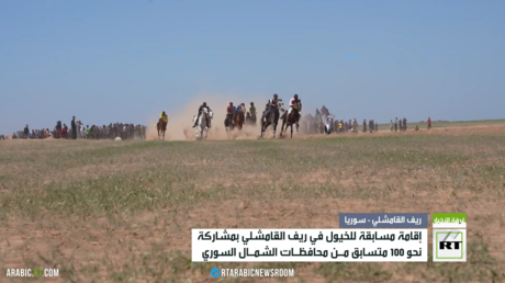 سباق محلي للخيول شمال شرقي سوريا