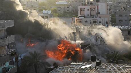 بالفيديو.. لحظة تدمير الطيران الحربي الإسرائيلي منزلا جنوب غزة