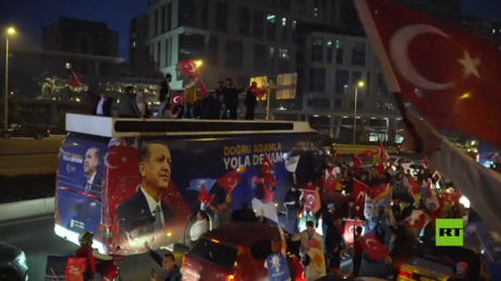 احتفالات حاشدة في أنقرة بعد فوز أردوغان في الانتخابات الرئاسية