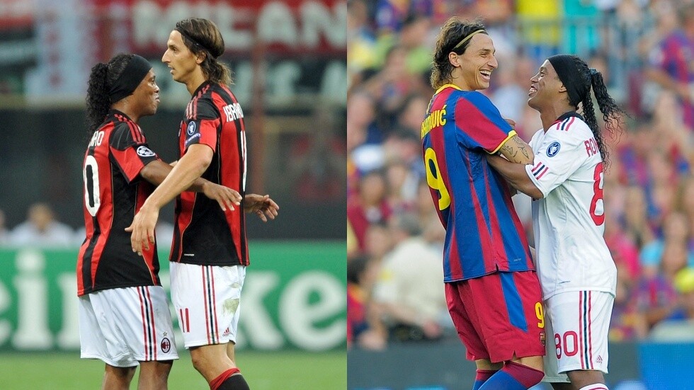 رونالدينيو يوجه رسالة لإبراهيموفيتش