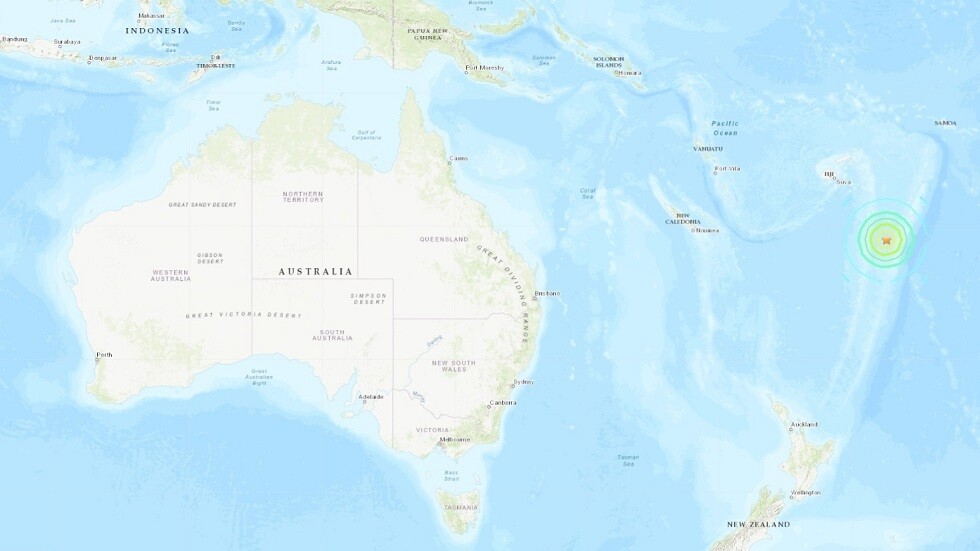زلزال قوته 7.2 درجة يضرب منطقة قرب تونغا