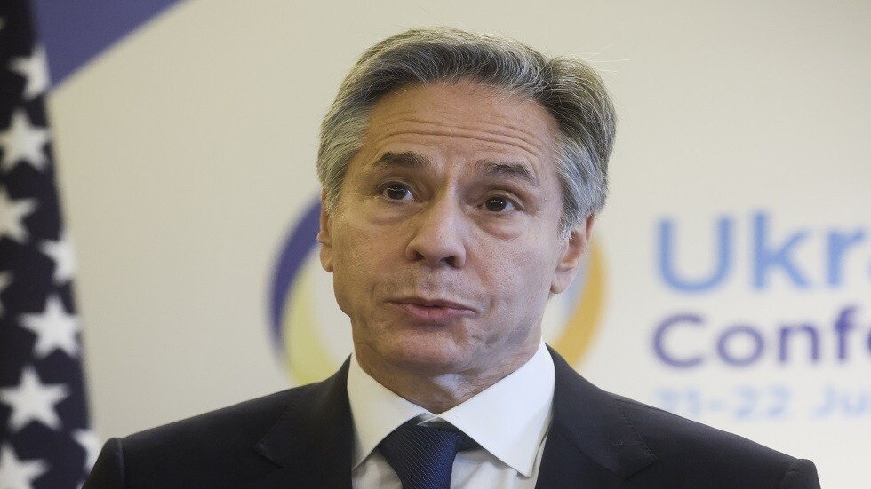 بلينكن: الدعم الأمريكي لأوكرانيا لن يتأثر بالوضع في روسيا