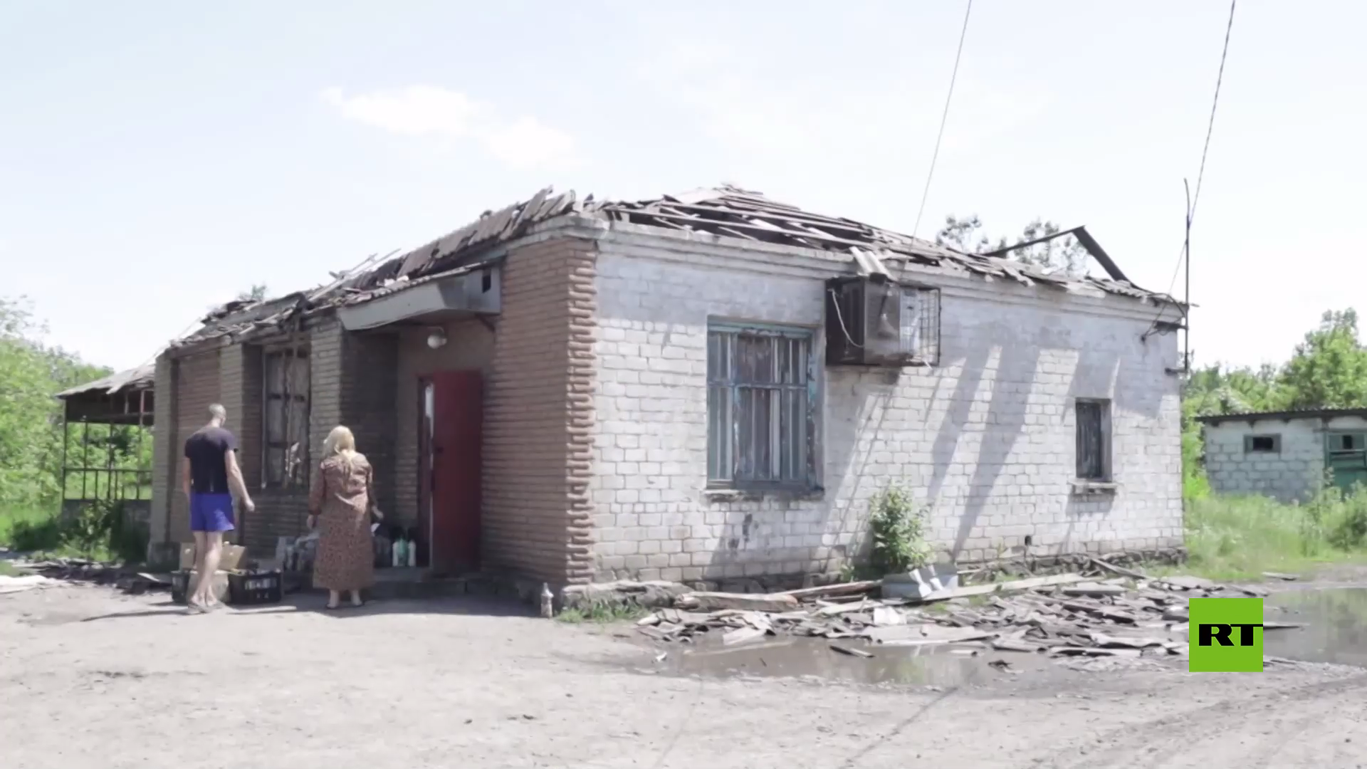 آثار القصف الأوكراني لماكييفكا في دونباس