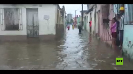فيضانات عارمة بعد أمطار في كوبا