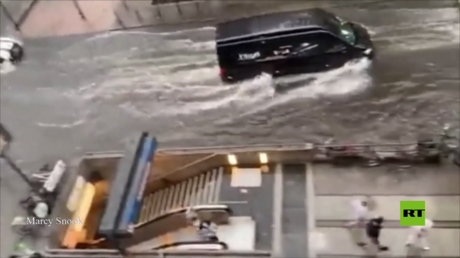 بالفيديو.. فيضانات بعد عاصفة رعدية في برلين
