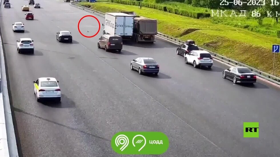 شاهد.. بطّات تتسبب بحادث سير جماعي في موسكو