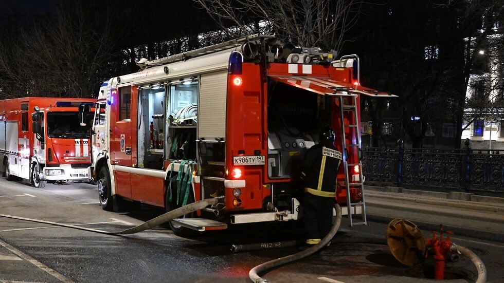 حريق في ميدان للتدريب بالقرم (فيديو)