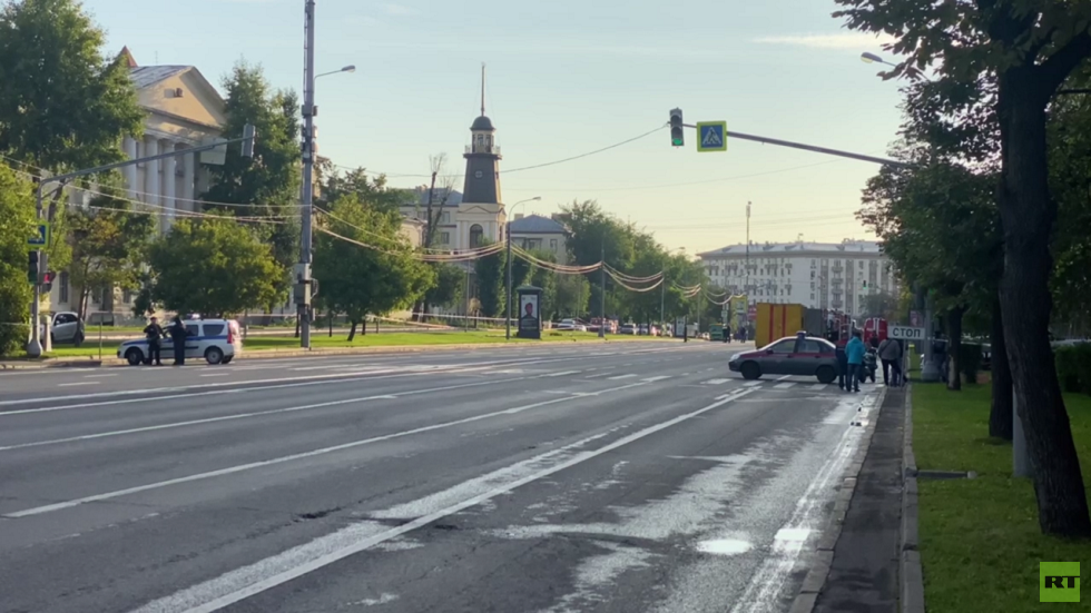 مشاهد لتحليق مسيرة أوكرانية قبيل إسقاطها فوق موسكو فجر اليوم