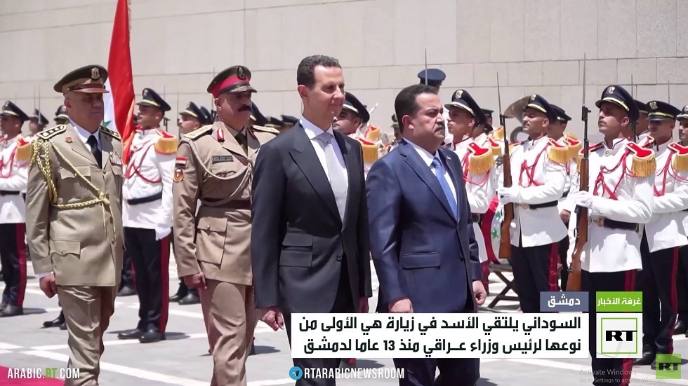 الأسد والسوداني يبحثان العلاقات الثنائية في دمشق