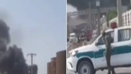 إيران.. حريق ضخم في خزانات نفط مدينة بندر عباس الصناعية