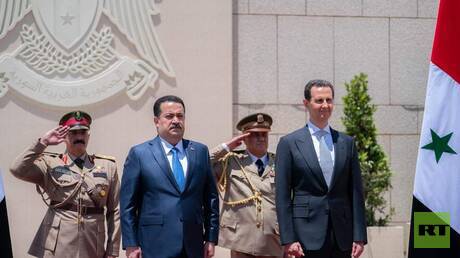 الأسد يجري مباحثات رسمية مع رئيس الوزراء العراقي بدمشق