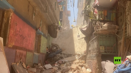 مصرع 9 على الأقل في انهيار مبنى بالقاهرة