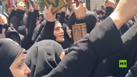 مظاهرة في بيروت للتنديد بتدنيس القرآن في السويد