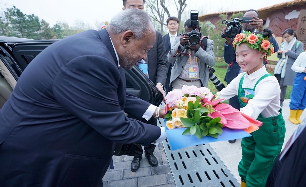 رئيس جيبوتي اسماعيل عمر غيلة في بكين - أبريل 2019.