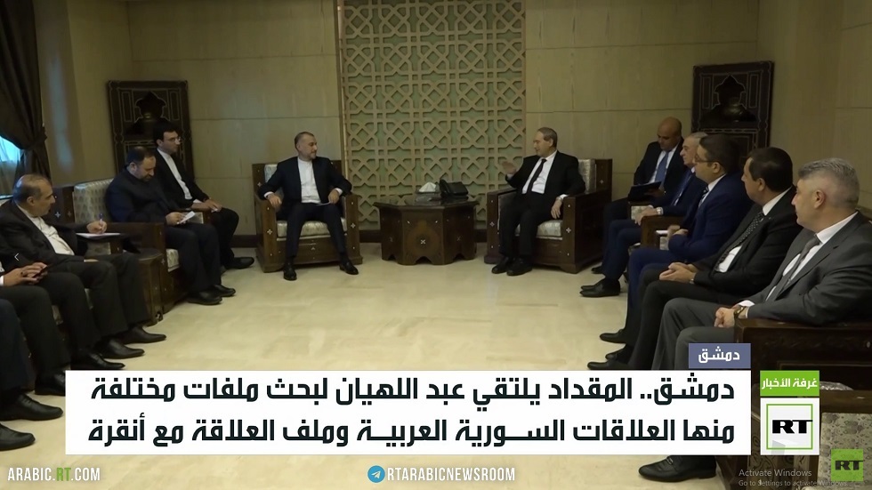 المقداد وعبد اللهيان يناقشان التعاون