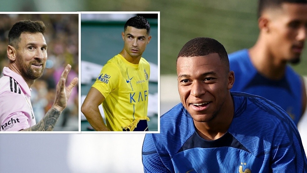 رد فعل مفاجئ من مبابي بسؤاله عن الأفضل بين رونالدو وميسي (فيديو)