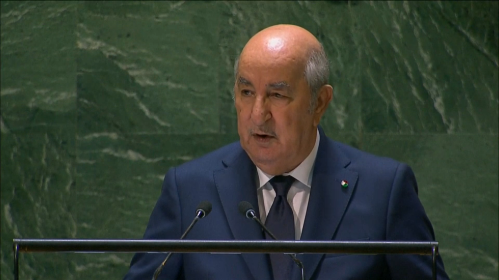 الرئيس الجزائري: لن نتخلى عن مساندة القضايا العادلة وعلى رأسها القضية الفلسطينية