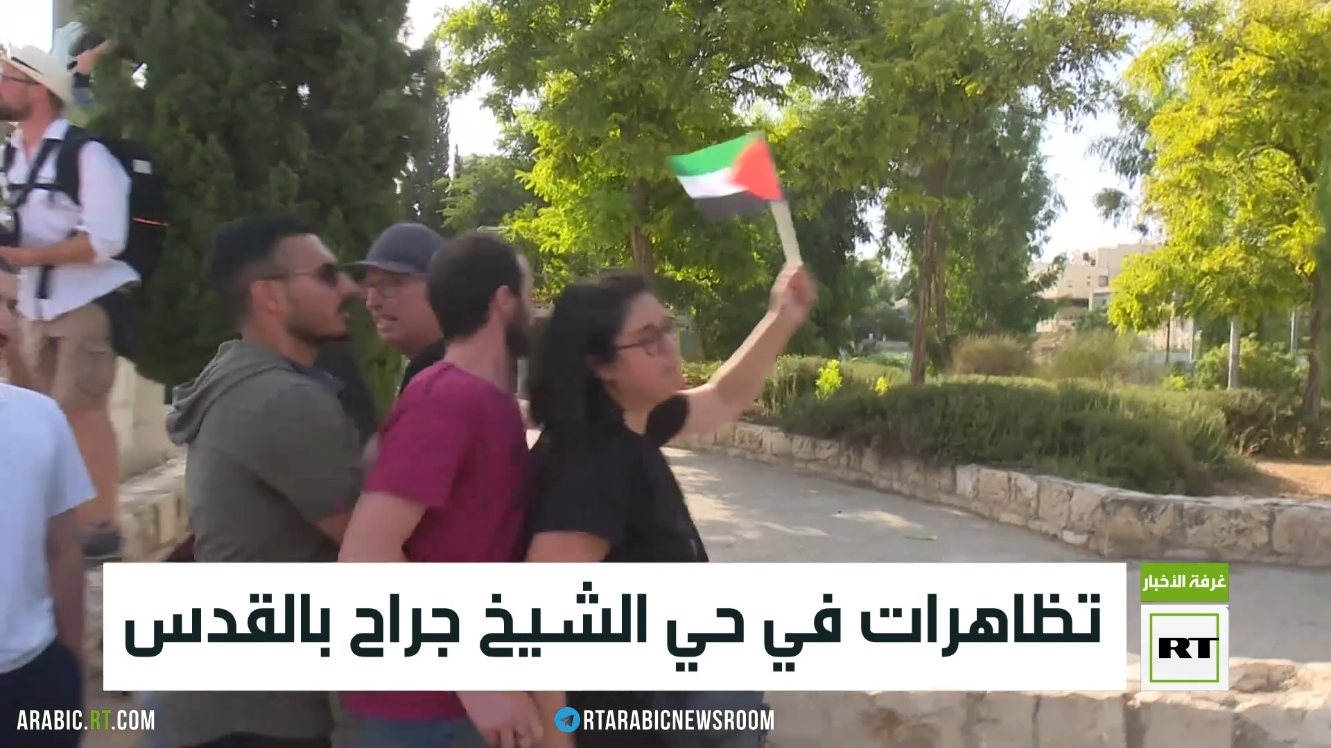 تظاهرات في حي الشيخ جراح بالقدس