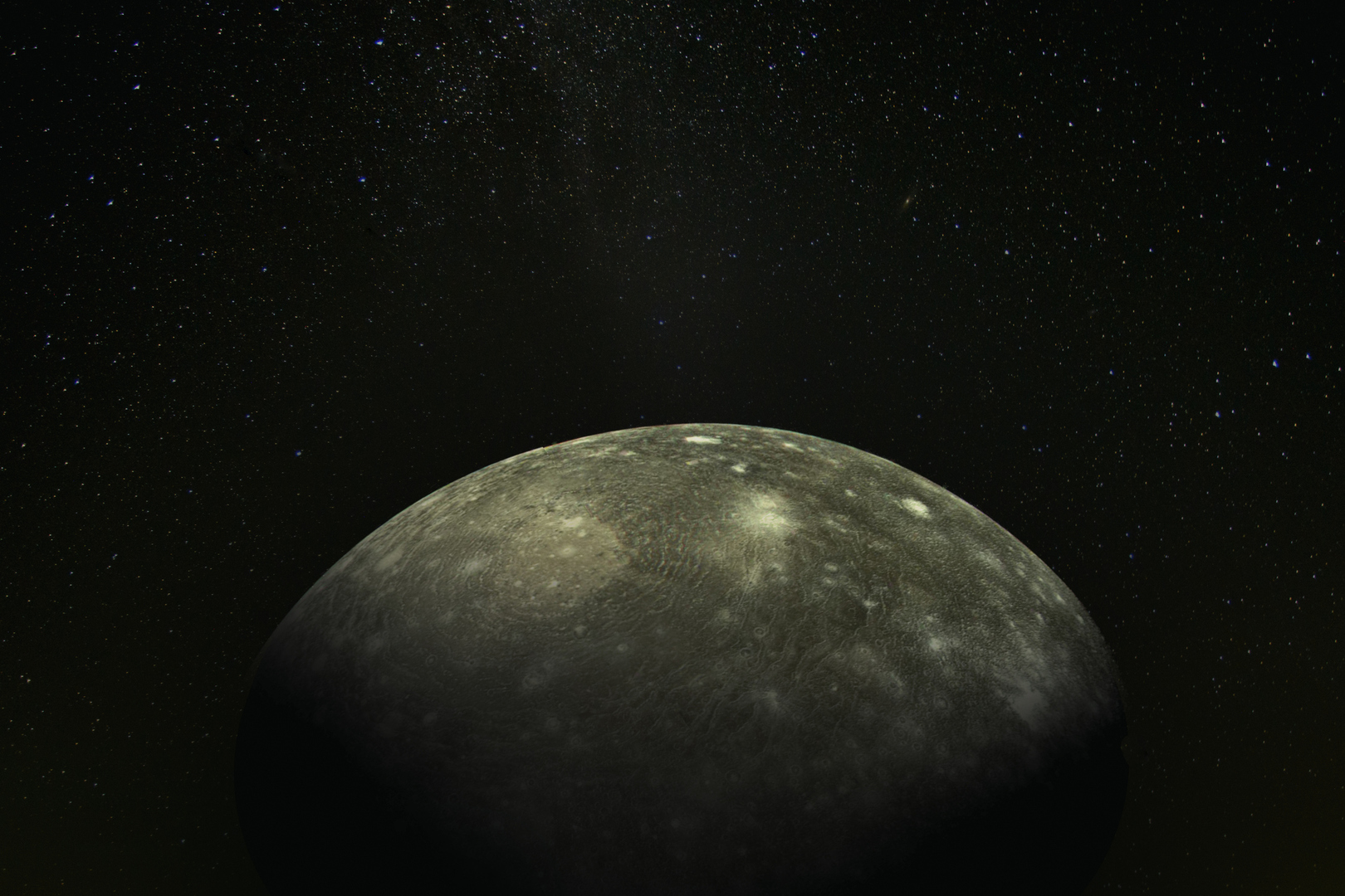 صورة تعبيرية لقمر المشتري كاليستو