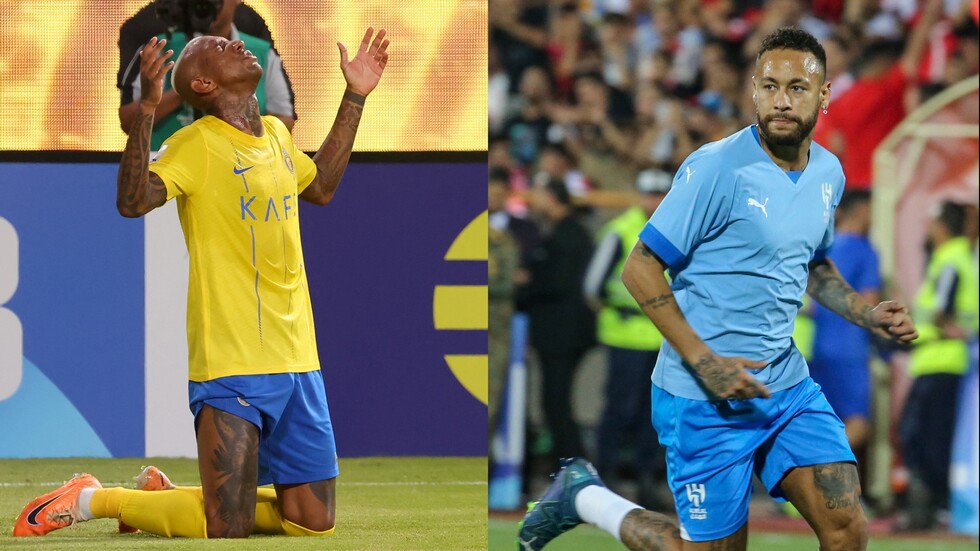 نيمار يسقط بكعب غريب (فيديو)