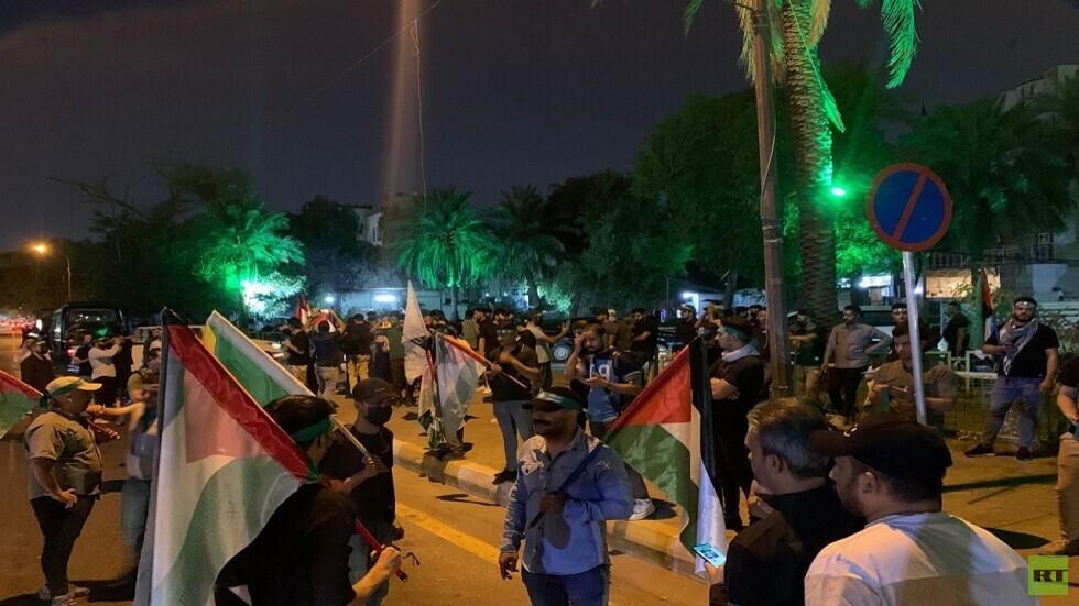 تظاهرات جديدة في بغداد تنديدا بالحرب على غزة: 