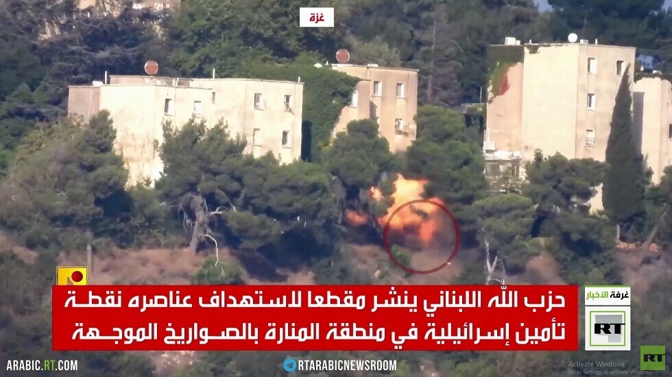 حزب الله يستهدف نقطة تأمين اسرائيلية