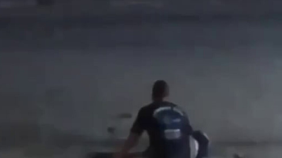 فيديو لحظة  يوثق لحظة 