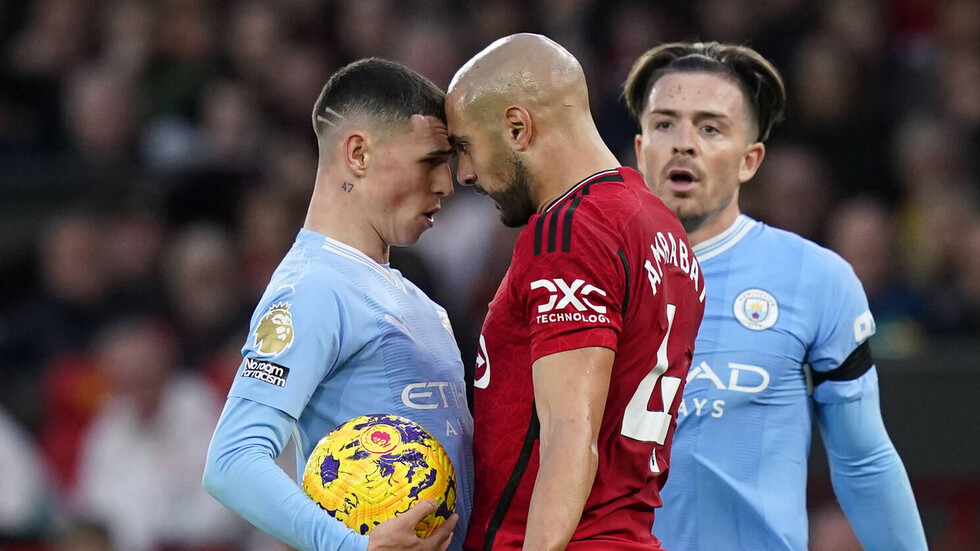 مانشستر سيتي يهين يونايتد في عقر داره وتين هاغ ينفعل على الصحفيين (فيديو)