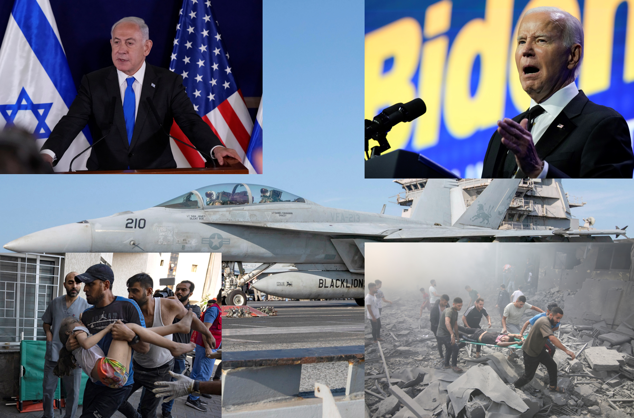 دعم عسكري ودبلوماسي أمريكي لإسرائيل في هجومها على غزة.. مواقف تهدد المنطقة بحرب شاملة