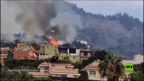 لقطات جديدة من الحرائق في جزر الكناري الإسبانية