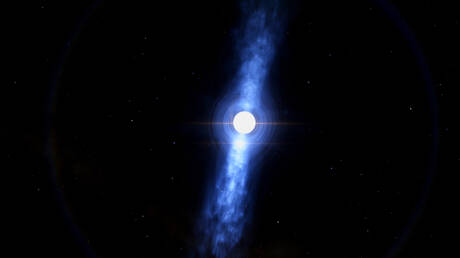صورة تعبيرية للنجم  "نباض فيلا" (Vela Pulsar)