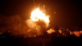قصف إسرائيلي يستهدف محيط مستشفى القدس في حي تل الهوى بغزة..(فيديو)