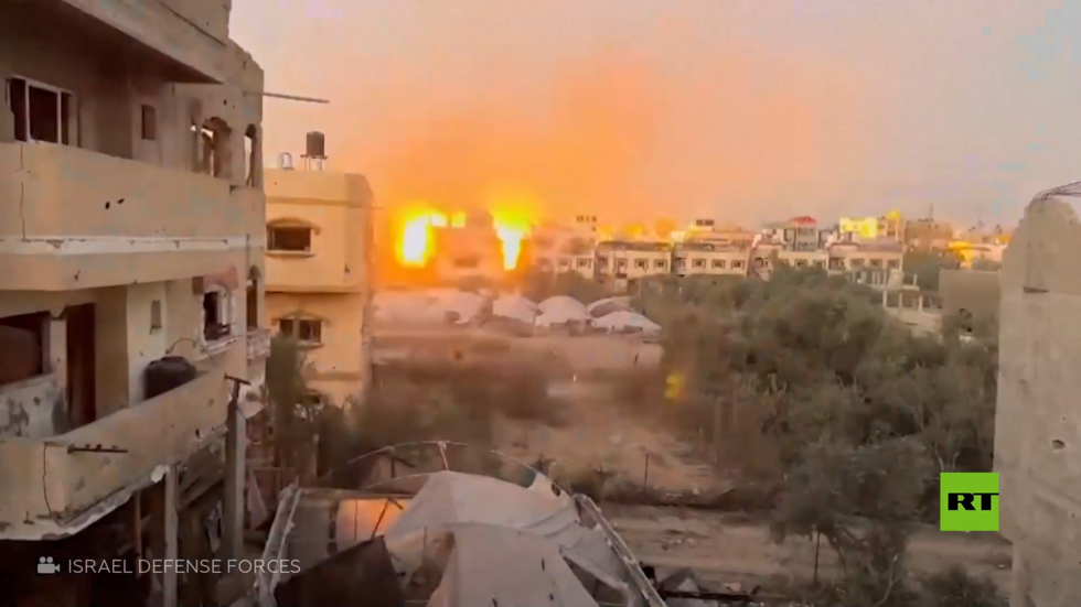 الجيش الإسرائيلي ينشر لقطات لعمليته البرية في قطاع غزة