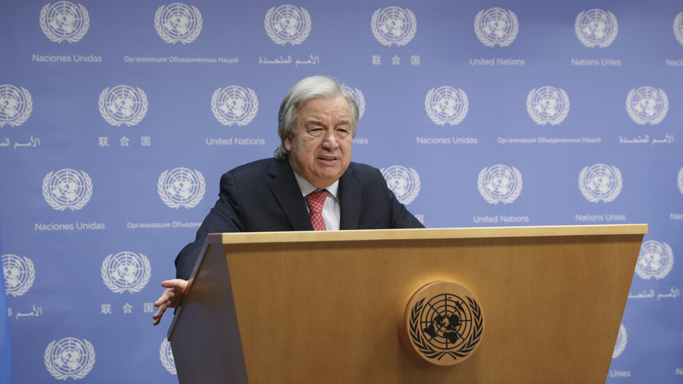 غوتيريش يدين هجوم "حماس" على إسرائيل